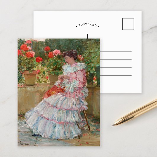 Geraniums | Childe Hassam Briefkaart