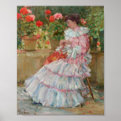 Geraniums | Childe Hassam Poster (Voorkant)