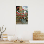 Geraniums door Childe Hassam, Vintage Impressionis Poster (Keuken)