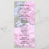 Geraniums en Periwinkle Programmakaart (Achterkant)