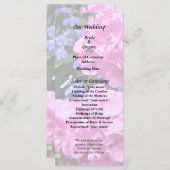 Geraniums en Periwinkle Programmakaart (Voorkant / Achterkant)