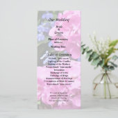 Geraniums en Periwinkle Programmakaart (Staand voorkant)