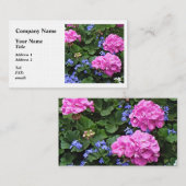 Geraniums en Periwinkle Visitekaartje (Voorkant / Achterkant)