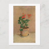 Geraniums in a Pot, c.1905 (olie op canvas) Briefkaart (Voorkant)