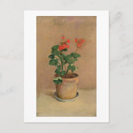 Geraniums in a Pot, c.1905 (olie op canvas) Briefkaart (Voorkant)