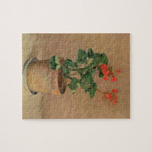Geraniums in a Pot, c.1905 (olie op canvas) Legpuzzel (Horizontaal)