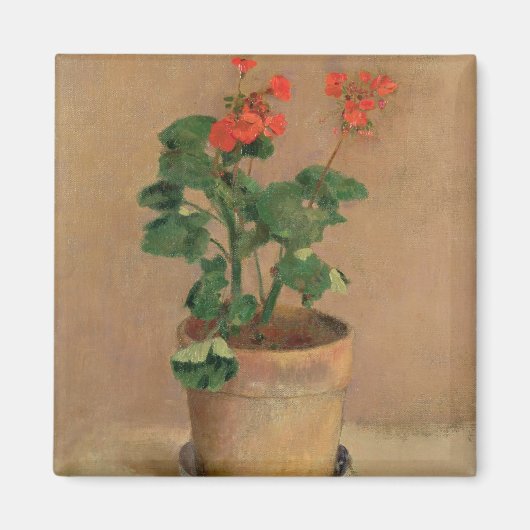 Geraniums in a Pot, c.1905 (olie op canvas) Magneet (Voorkant)