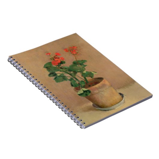 Geraniums in a Pot, c.1905 (olie op canvas) Notitieboek (Rechterzijde)
