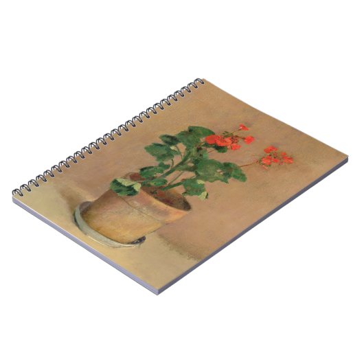 Geraniums in a Pot, c.1905 (olie op canvas) Notitieboek (Linkerzijde)