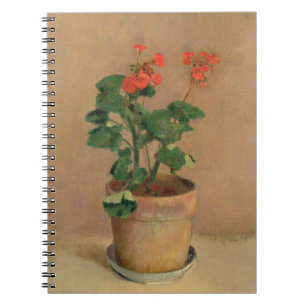 Geraniums in a Pot, c.1905 (olie op canvas) Notitieboek