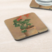 Geraniums in a Pot, c.1905 (olie op canvas) Onderzetter (Linkerzijde)