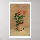 Geraniums in a Pot, c.1905 (olie op canvas) Poster (Voorkant)