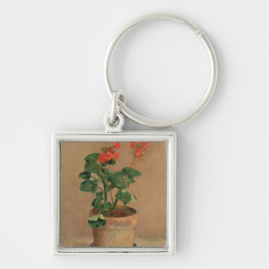 Geraniums in a Pot, c.1905 (olie op canvas) Sleutelhanger (Voorkant)
