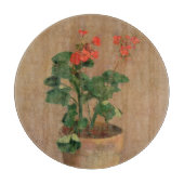 Geraniums in a Pot, c.1905 (olie op canvas) Snijplank (Voorkant)