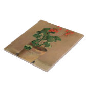 Geraniums in a Pot, c.1905 (olie op canvas) Tegeltje (Zijkant)