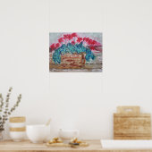 Geraniums Poster (Keuken)