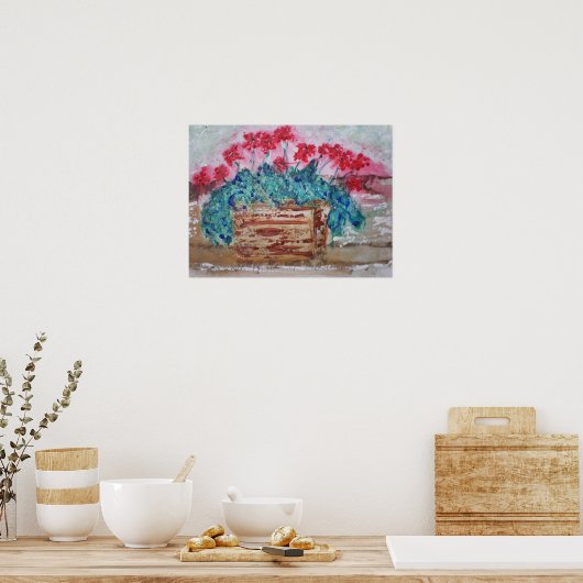 Geraniums Poster (Keuken)
