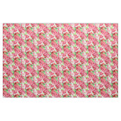 Geraniums Roze en Red Floral Pattern Stof (Fat Quarter)
