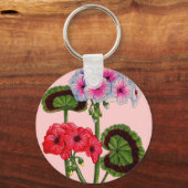 geraniums sleutelhanger (Voorkant)