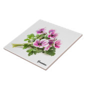 Geraniums Tegeltje (Zijkant)