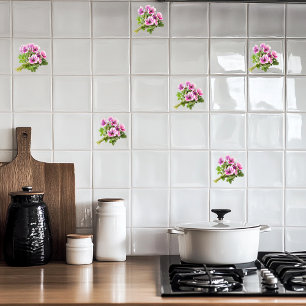 Geraniums Tegeltje