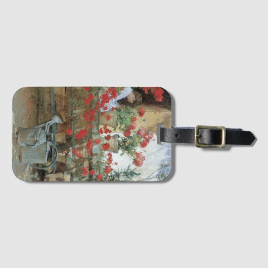 Geraniums van Childe Hassam, impressionisme Bagagelabel (Voorkant (horizontaal))