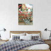 Geraniums van Childe Hassam,  impressionisme Canvas Afdruk (Insitu (Slaapkamer))