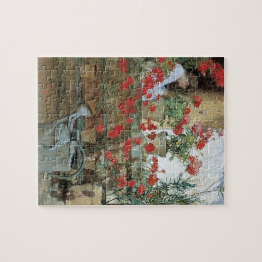 Geraniums van Childe Hassam,  impressionisme Legpuzzel (Horizontaal)