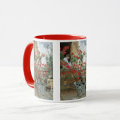 Geraniums van Childe Hassam,  impressionisme Mok (Voorkant links)