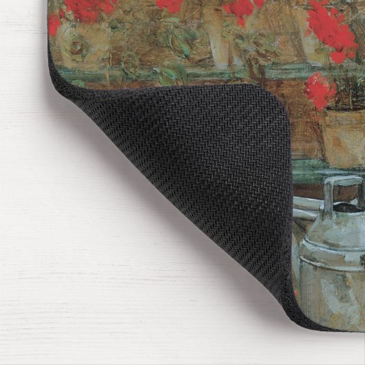 Geraniums van Childe Hassam, impressionisme Muismat (Hoek)