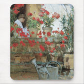 Geraniums van Childe Hassam, impressionisme Muismat (Voorkant)