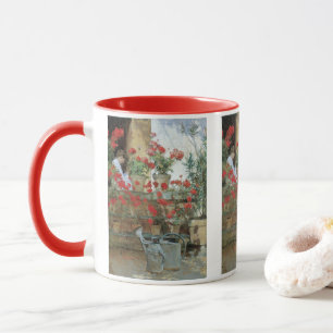 Geraniums van Childe Hassam Mok