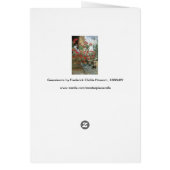 Geraniums van Childe Hassam, Vintage Impressionism (Achterkant)