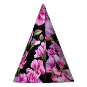 Geraniumtakken, waterverf roze knoppen. feesthoedjes (Achterkant)