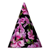 Geraniumtakken, waterverf roze knoppen. feesthoedjes (Rechts)