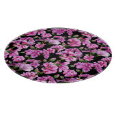 Geraniumtakken, waterverf roze knoppen. snijplank (Hoek)