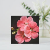 Geraniumventiel Kaart (Staand voorkant)