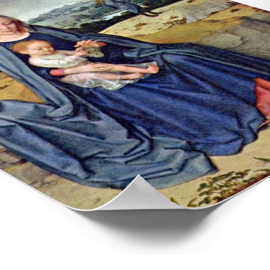Gerard David - De rest op de vlucht naar Egypte Poster (Hoek)