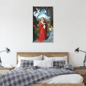 Gerard David Virgin en kind met vier engelen Canvas Afdruk (Insitu (Slaapkamer))