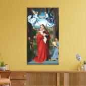 Gerard David Virgin en kind met vier engelen Canvas Afdruk (Insitu (Woonkamer))