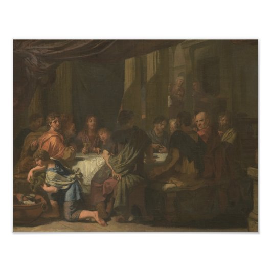 Gerard de Lairesse - De laatste Supper Foto Afdruk (Voorkant)