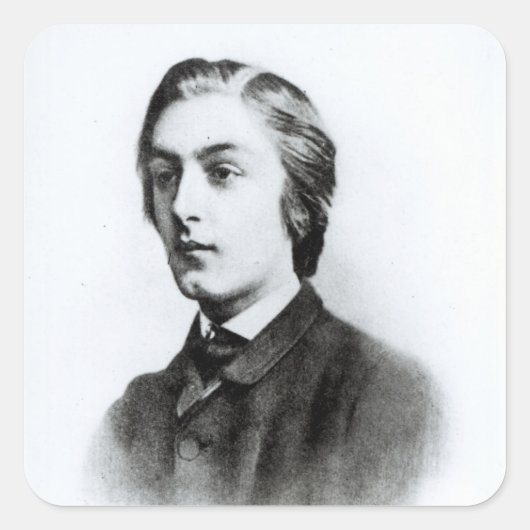 Gerard Manley Hopkins Vierkante Sticker (Voorkant)