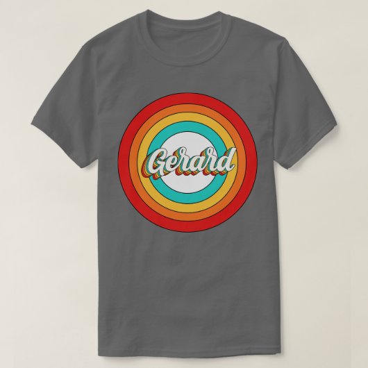 Gerard Naam Shirt Gerard Circle (Design voorkant)