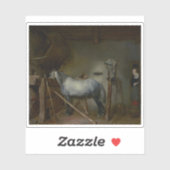 Gerard ter Borch - Paardenstal Sticker (Vel)