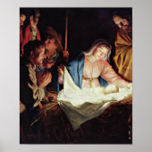 Gerard van Honthorst - Adoration of the Shepherd Poster (Voorkant)