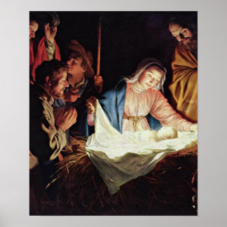 Gerard van Honthorst - Adoration of the Shepherd Poster