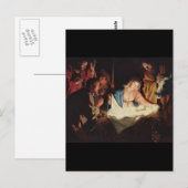 Gerard van Honthorst Natitivity Briefkaart (Voorkant / Achterkant)