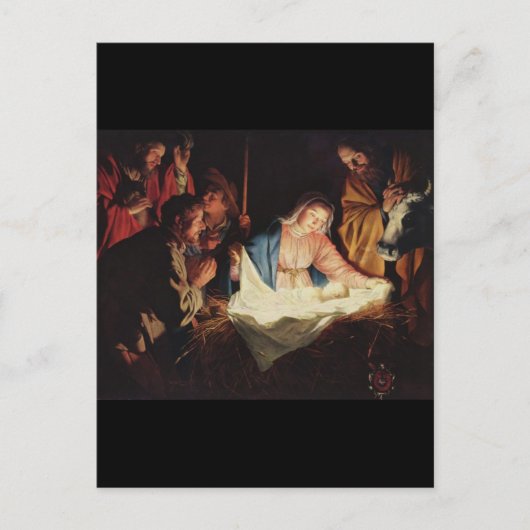 Gerard van Honthorst Natitivity Briefkaart (Voorkant)