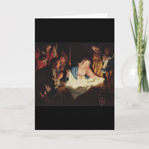 Gerard van Honthorst Nativity Feestdagen Kaart