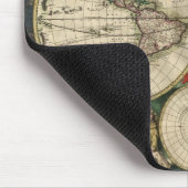 Gerard Van Schagen's Kaart van de Wereld, 1689 Muismat (Hoek)